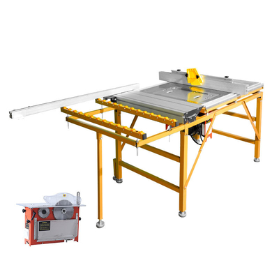 Le Tableau circulaire de glissière de double lame a vu le panneau en bois 220V 2600w de machines de travail du bois